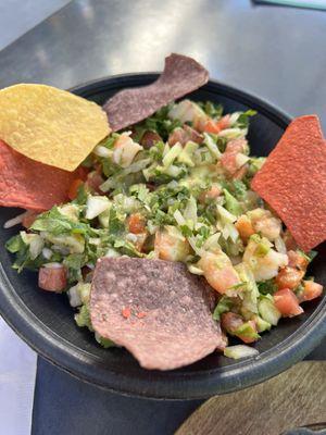 Shrimp and avocado ceviche