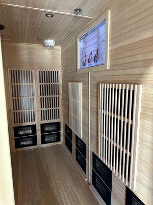 inside of the isometric saunas