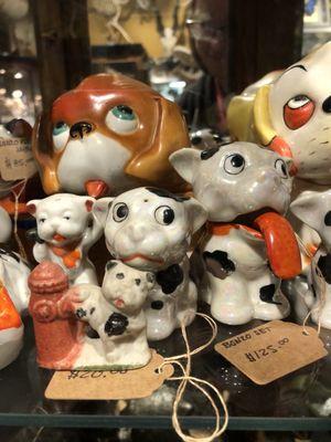 Bono's is a British cartoon dog and these little vintage figurines are a mix of cute and funny.