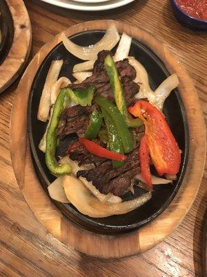 Steak fajitas