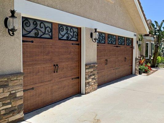 Custom doors for this custom home.