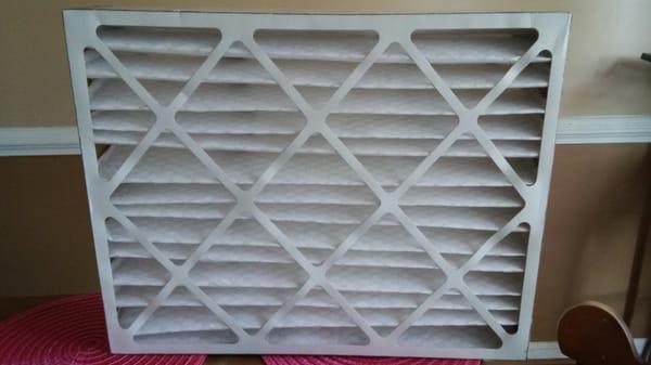 Every Labor Day I change my heat/A/C filter. Honeywell 20x25