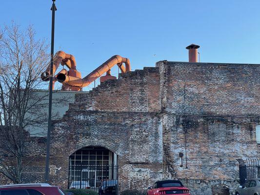 Mattress Factory is a TRUE industrial loft.  Formerly the Southern Cross Bedding, where Dr. Martin Luther King, Jr. had his first job.