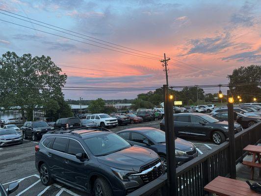 Sunset and marina views