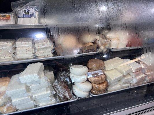 Fridge of cheese