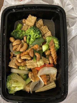 Cashew stir fry - bland