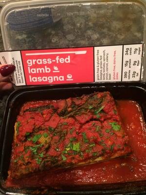 Gluten free, paleo lamb lasagna