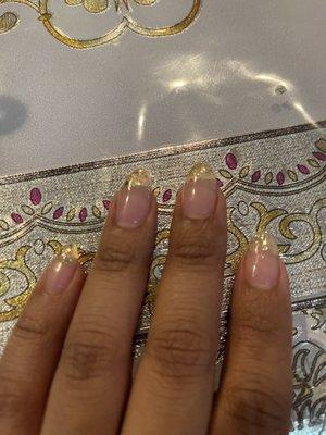 Gold french tip