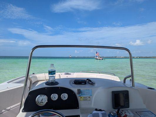 Islamorada sandbar, very close to A1A