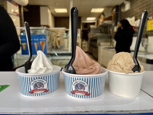 Soft Serve and coffee ice cream