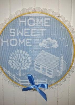 Lace Home Sweet Home  Home Decor Wall Hanging This Photograph Copyright © Jeanette Roberts, The ArtFull Boutique 2015