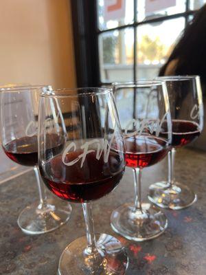 Red Wine  Tasting Flights