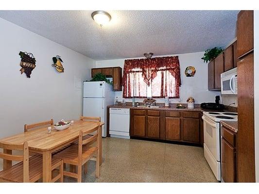 Kitchen at Hallmark Gardens Apartments complex at 1501 East Reed Road 
Greenville, MS.