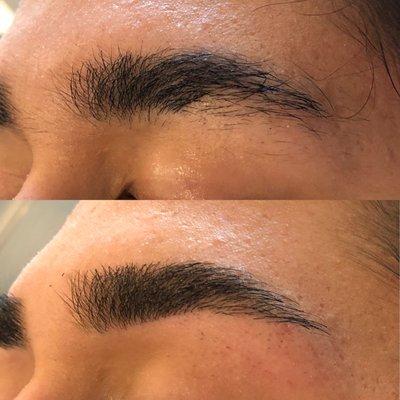 Eyebrows threading