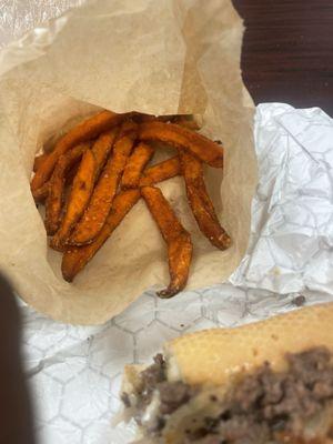 Medium order sweet potato fries