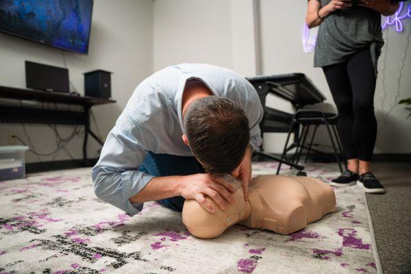 Practicing CPR