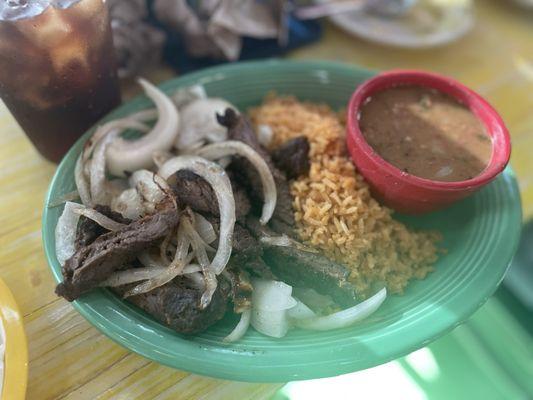 Beef fajitas