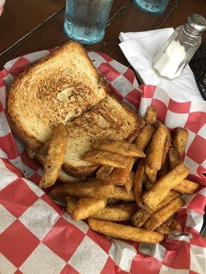 Grilled cheese and fries