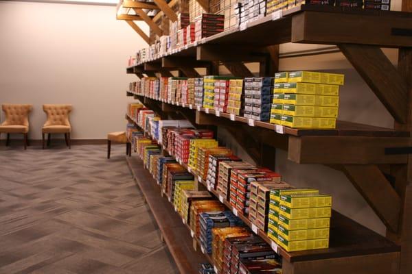 The ammo shelves are always stocked and ready to go.