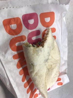 Bacon egg white wrap