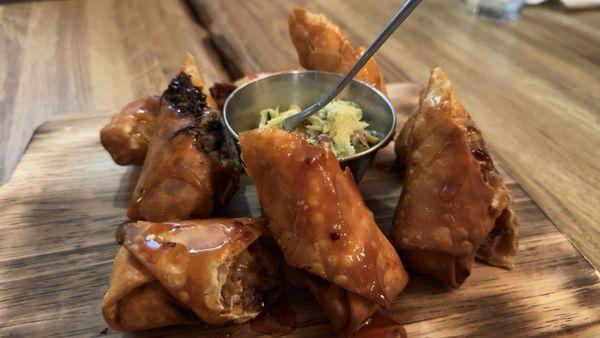 Wild boar egg rolls