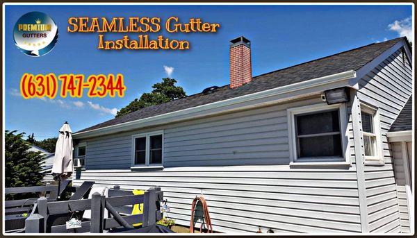 SEAMLESS GUTTER INSTALLATION (631)747-2344 FREE ESTIMATES #nypremiumgutters #seamlessgutterinstallation #longislandgutters #guttercleaning