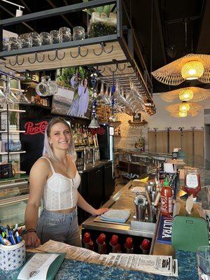 Amelia is a gem devoted to creating a spectacular experience for the bar's patrons.