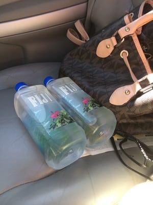 Two Fiji waters for 4 dollars makes me a happy girl!