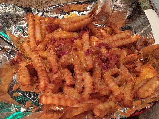 Bacon cheese fries