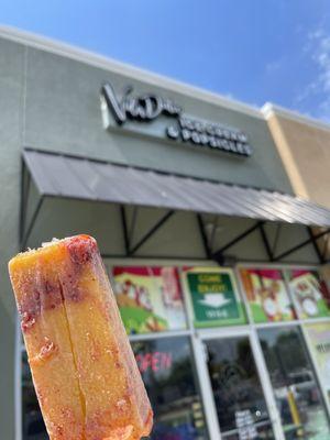 Mango chamoy popsicle