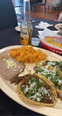 Taco dinner steak