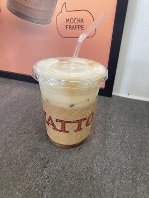 Iced oat milk cappuccino