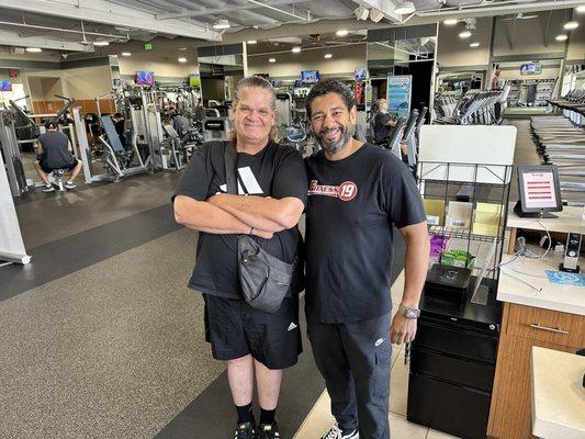 My trainer Larry and I