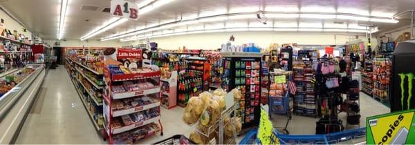 Jus a small little corner market, 4 aisles, old school neighborhood market.....