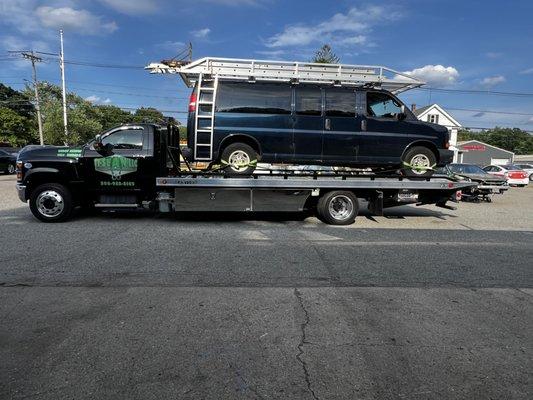 Cargo van tow