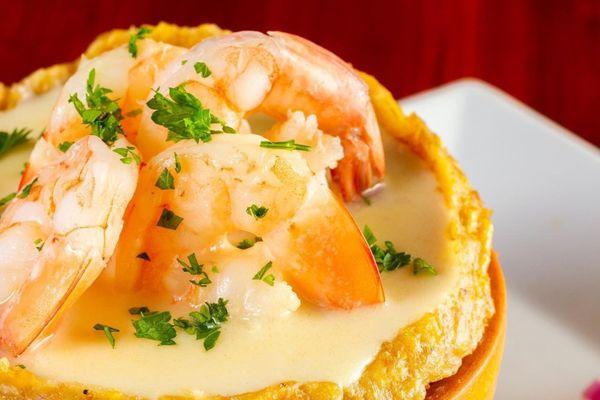 Shrimp in our rich and creamy Garlic sauce