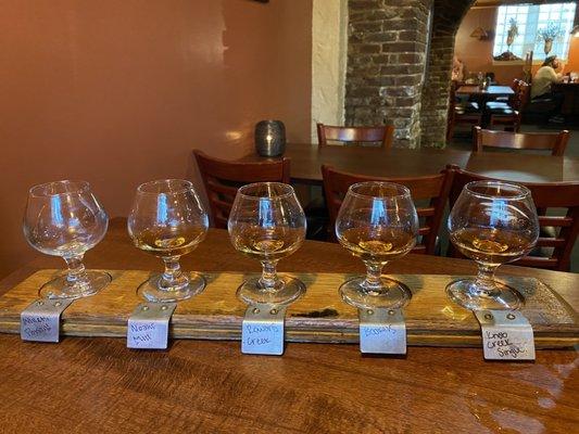 Don't forget to try some of the area's finest bourbons!