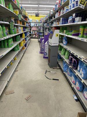 Floors are disgusting. I didn't feel the products would be clean either.