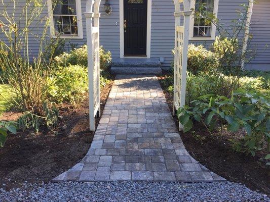 Step and Walkway, Marshfield, Massachusetts, Landscaping By J. Michael