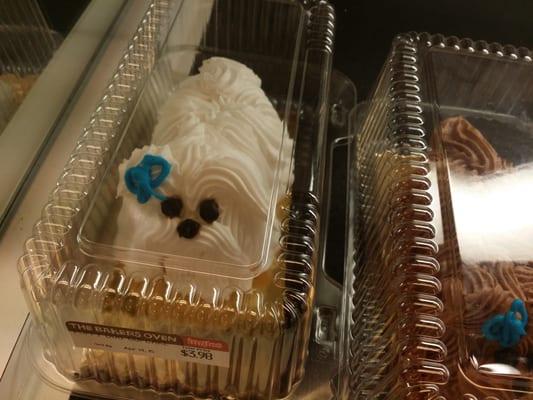 Cute dog cake