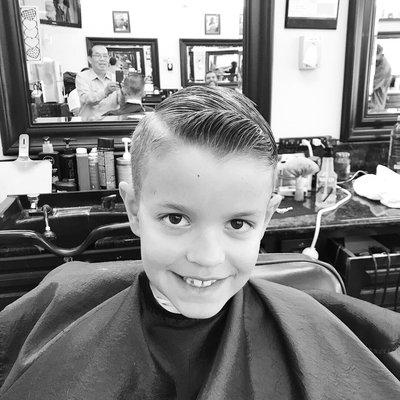 Boy's haircut