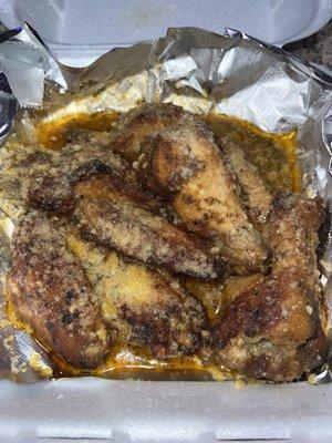 Garlic Parmesan wings