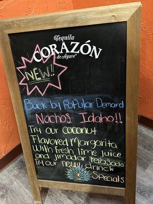 Welcome board