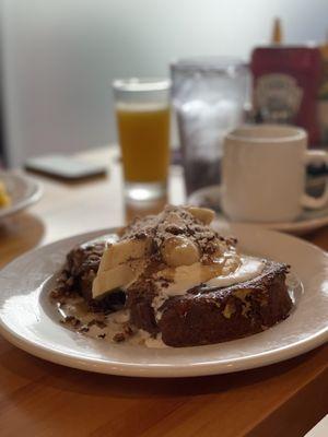 Banana foster french toast