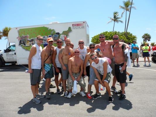 CEO, Nathan Earl, with Team Xenio at The Florida AIDS Walk 2012.