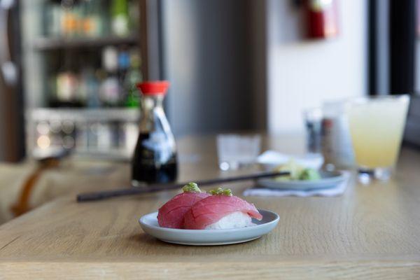 Tuna Nigiri w/ Fresh Wasabi