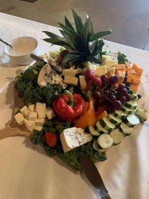 Vegetable and cheese board