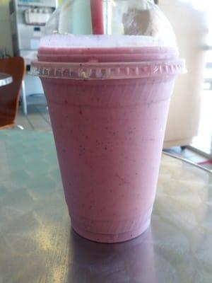 Triple berry (strawberry, blackberry, raspberry, yogurt, sour cream) very good