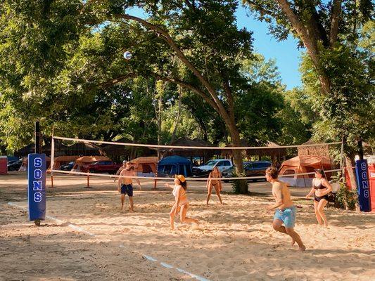 Beach volleyball at Son's River Ranch.