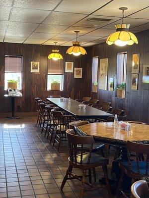 Dated dining room